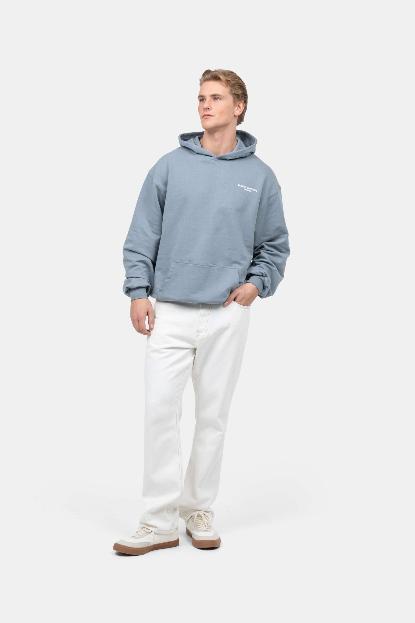 UNMARKED Hoodie Blå | Skagen-clothing.dk